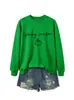 Sudadera de calabaza simple y cómoda versátil para mujer de temporada espeluznante de la tienda independiente Amazon para exportación