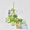 Flor falsa floral transfronteriza flor de simulación pequeña Margarita crisantemo silvestre flor decoración del hogar arreglo de boda flor de plástico flor de seda decoración