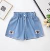 2026 Nuevo Estilo Verano Ropa para Bebés Niños Shorts de Mezclilla para Niñas Pantalones Cortos Ajustados de Mezclilla Delgada con Encaje Verano