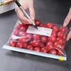Bolsa Sellada de Grado Alimenticio, Bolsa para Conservar Frescura, Bolsa Doméstica Tipo Zipper Ziplock, Bolsa Gruesa para Almacenamiento en Congelador y Refrigerador, Bolsa para Almacenamiento de Alimentos