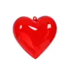 Decoração de Dia dos Namorados Qixi pode abrir e fechar plástico transparente de alta transparência decoração vermelha de amor decoração de pingente de amor de casamento