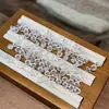 Cristal Blanco Natural Osmanthus Accesorios DIY Cuerda de Mano Tejida a Mano Collar Cuentas de Buda Wenwan Accesorios de Moda Cuentas Espaciadoras