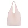 Bolso Tote de Color Sólido Estilo Retro a la Moda, Bolso Grande de Hombro para Mujer, Nuevo Bolso de Mano y Hombro Casual Estilo Chanel