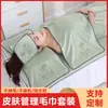 Toalla Especial para Salón de Belleza, Elegante Toalla para Cama de Tratamiento de Piel, Turbante, Suave, Absorbente de Agua, Libre de Pelusa, Toalla de Baño sin Agujeros