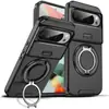 Funda de teléfono adecuada para Google Pixel11Pro XL con Ventana Deslizante 9A Soporte de Anillo Giratorio Cubierta Protectora