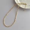 Colar de Pérolas de Arroz com Casca Natural e Sentido de Design Simples Moda Feminina de Férias na Praia Elegante Colar de Clavícula para Todos os Fósforos