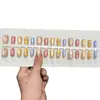 Las uñas cortas y portátiles más vendidas de Xiaohongshu: Puntas de Uñas Ojo de Gato con Lunares, Uñas Postizas Frescas y Lindas