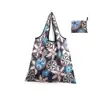Bolsa de Compras Plegable, Nueva de Gran Capacidad, Bolsa Plegable Ecológica en Stock, Bolsa de Tote de Almacenamiento Plegable Portátil Impresa Creativa