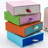 Caja de Joyería Personalizada, Caja con Cajón de Papel Especial Rojo, Caja para Joyería de Anillos y Collares, Impresión de Logo en Lotes Pequeños, Suministro Directo del Fabricante