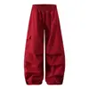 Pantalones casuales holgados nuevos 2025 para hombre, estilo coreano, modernos, versátiles, de verano, delgados, con caída, de pierna ancha, largos hasta el piso