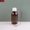 Frasco de Espinheiro Marítimo Medicinal à Prova de Luz de 100ml Frasco para Xarope Frasco Tubo Selado Frasco Marrom para Líquido Oral Frasco Marrom para Enzimas