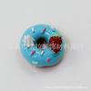 Donut de crema de chocolate de imitación de 20 mm, accesorios de resina para bricolaje, funda de teléfono, accesorios de belleza para el cabello, material