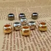 Cuentas Redondas de Agujero Grande Galvanizadas UV, Cuentas de Arroz, Sustitutos de Cuentas Sueltas, Accesorios para Bisutería DIY al por Mayor