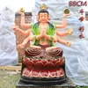 Estatua de Doom Yuanjun de 1 m Doujin Minjun Resina Fibra de Vidrio Estatua de Buda Adoración en Templo 1,46 m 1,8 m