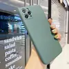 Nuevo Adecuado para iphone16promax Cubo de Rubik Silicona Líquida 14 Funda Protectora 11 Borde Recto Sensación de Piel Funda para Teléfono 13