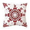 Cross-border quente nova decoração de Natal combinação vermelha impressão fronha almofada de presente cintura personalizada atacado