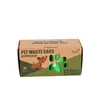 Bolsa para excrementos de perro EPI biodegradable de comercio exterior de fábrica, bolsa de basura, mini bolsa recolectora, rollo en caja de fábrica
