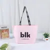 Bolsas tejidas portátiles con logo personalizado para publicidad en ferias comerciales, bolsas tejidas de plástico impermeables y ecológicas