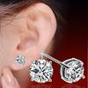 Brincos moissanite simulação transmissão ao vivo feminino ins amor prata esterlina S925 zircônia seis garras brincos moissanite brincos