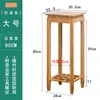 Suporte de Flores de Bambu Madeira Maciça Sala de Estar Interno Moderno Minimalista Suporte de Flores Rabanete Verde Varanda Suporte de Vasos de Flores Multicamadas Rack de Armazenamento para Bonsai
