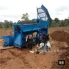 Linha de Produção de Lavagem de Ouro Aluvial, Equipamento de Lavagem de Ouro em Terra Seca, Máquina Móvel de Lavagem de Ouro com Peneira Rotativa, Lavagem de Ouro no Deserto