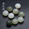 Cuentas de calabaza de jade hetiano natural de 12 mm, cuentas sueltas, cuentas traseras, nube, pulsera, collar, pendientes, cuentas espaciadoras