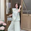 Novo Conjunto de Roupa Suave Estilo Chinês 2026 Verão Novo Elegante Renda Redutor de Idade Conjunto de Duas Peças: Colete e Saia