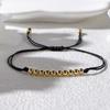 Nova pulseira de moda minimalista feita à mão com contas douradas CCB pulseira feminina com contas adequada para presente de namoradas