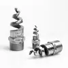 Bico Spray Huajue - Bico Espiral de Aço Inoxidável Jato Potente Alto Fluxo 170 Graus Rosca Externa 3/4 polegadas Bspt