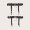 Novo Loop Punk Handsome Ladies Garter Fivela de Metal Couro Y2K Hot Girl Leg Ring Garter em estoque Fabricantes