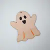 Nuevos adornos de madera para casa embrujada de Halloween transfronterizos, kit de material de madera de doble capa para bricolaje en casa, calabaza y conejo al por mayor