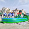 Castillo Inflable para Niños Pvc Uso Doméstico Doble Tobogán Exterior Mediano y Grande Combinación de Escalada Tobogán Castillo Naughty
