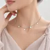 Joyería Transfronteriza Europea y Americana, Collar con Colgante de Estrella de Cinco Puntas de Venta Caliente para Mujeres, Elegante a la Moda, Collar Ajustable de una Sola Capa