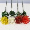 Plantas de Decoración para el Hogar, Flores Artificiales de Crisantemo Pinza de Cangrejo de Plástico, Decoración Interior para Bodas, Accesorios para Fotografía, Flores Alfiletero, Flores Artificiales