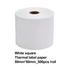 Papel Adhesivo Térmico de Color para Etiquetas, Papel Circular