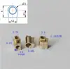 Postes de Cobre para Cableado, Postes de Cableado para Interruptores, Cuadrados de Cobre, Postes de Cableado para Placas de Circuito Impreso, Pines en Forma de Herradura, Cuadrados de Cobre Niquelado