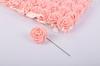 Venta al por mayor de fábrica flor artificial de rosa de espuma PE 8cm rosa artificial caja de dulces con varilla ramo de boda