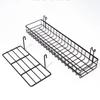 Colgador de Malla para Exhibición Accesorios para Colgar en Malla Estante de Almacenamiento para Supermercado Bocadillos Cesta de Malla de Alambre de Hierro Negro para Pared