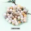 Jingdian Joyería Perlas de Medio Agujero Perlas Sueltas Accesorios para Joyería Pendientes DIY Accesorios para el Cabello Perlas de Ágata Roja de Medio Agujero Venta al por Mayor