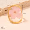 Joyería de Moda Nueva Europea y Americana Dulce Lindo Anillo de Flor Eterna para Mujer Color Libre Flor Seca Gota de Pegamento Anillo Abierto