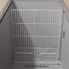 Refrigerador de estilo rejilla para supermercado con compartimentos de congelación y almacenamiento en capas de un solo lado, partición de congelador comercial