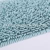 Alfombra sencilla de estilo nórdico para sala de estar y baño, chenilla absorbente de pelo largo para pareja, tapete de piso adhesivo termofusible para el hogar