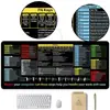 Mouse pad com atalho em inglês para travamento de tela, tamanho pequeno, mouse pad de computador, borracha antiderrapante, lavável, pad para sujeira