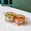 Prato de frutas de alto valor Snack Plate Home Living Room Light Luxury Creative Fruit Plate Snack Plate Partition Fruit Plate com tampa