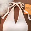 Top de Tirantes Estilo Americano para Mujer, Ropa Exterior de Verano, Diseño Sexy sin Espalda, Estilo Puro Deseo, Chaleco de Punto, Ropa Interior Corta de Cintura Alta