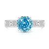 Anel de Gema Colorida com Corte Rosa Super Brilhante de Diamante de Alto Carbono Banhado a Ouro Real Anel de Dedo Feminino Venda Quente Transfronteiriça Moda Simples Transmissão ao Vivo Dropshipping