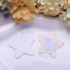 Novo Patch Colorido de Estrela de Cinco Pontas em Acrílico Estampado para Acessórios de Cabelo DIY, Presilha Lateral, Ímã de Geladeira, Capa de Celular