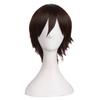 Cosplay transfronterizo de Amazon Color Cabello Corto Liso Anime Peluca Universal para Hombre Seda de Alta Temperatura Anti-vuelco Set de Cabello Completo