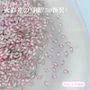 Rosa Fondo Plano Manicura Mini Pequeño Circonita Destello Joyería para Manicura Fondo Plano Forma Especial Diamante Manicura Diamante Portátil Uña Venta al por Mayor