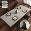 Mantel Individual Impermeable, a Prueba de Aceite, Anti-Escaldaduras, Mantel No Lavable, Color Puro, Mantel Individual de Alta Gama para Mesa de Café, Protector Aislante de Cuero para Escritorio
